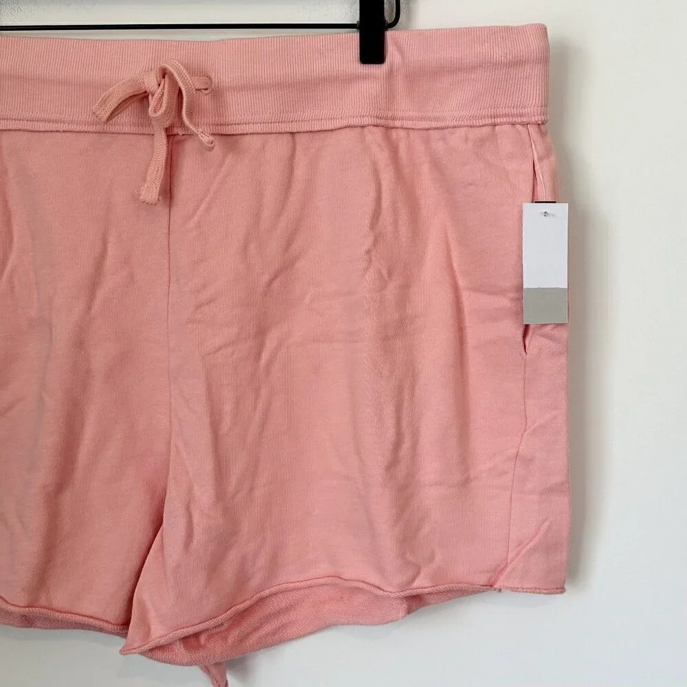 NWT bp Coral Women's Pull-On Organic Loungewear Comfort Shorts - 2X - Picture 4 of 5